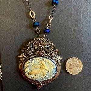 Diamond Star Halo Mermaid Necklace